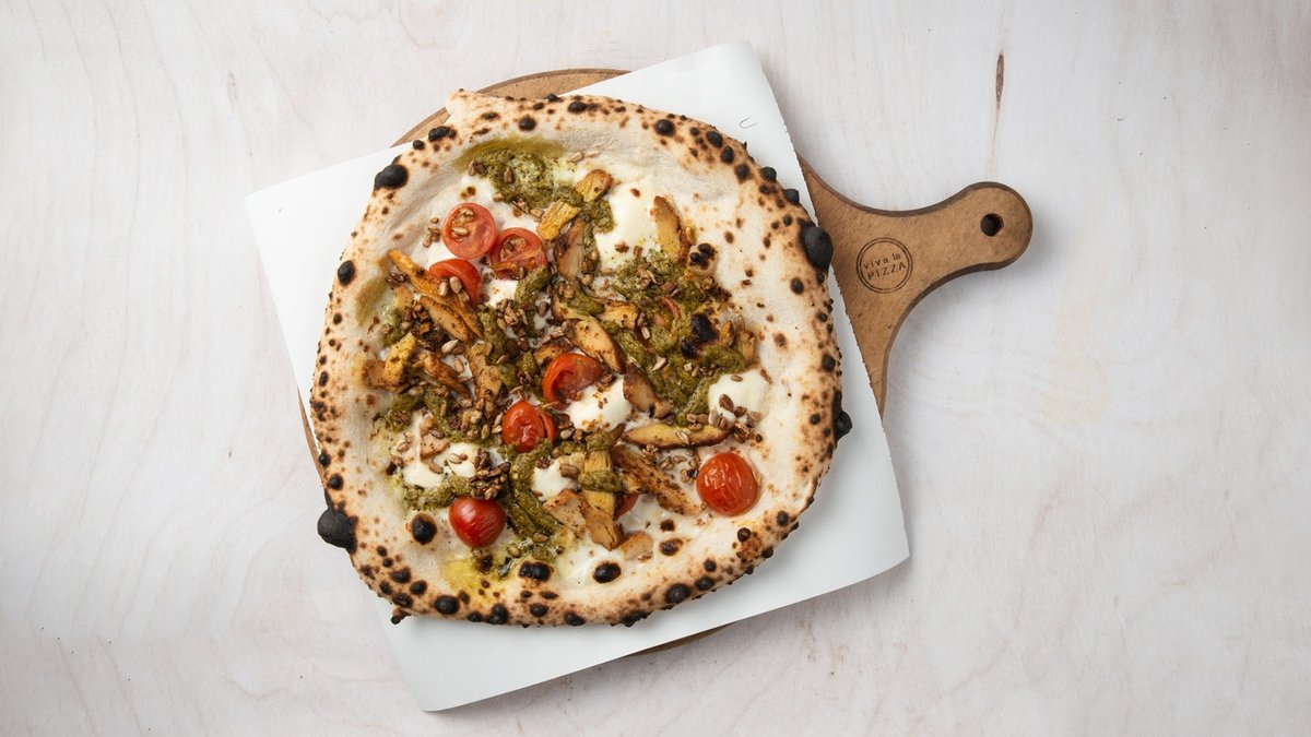 Pizza Pesto e pollo